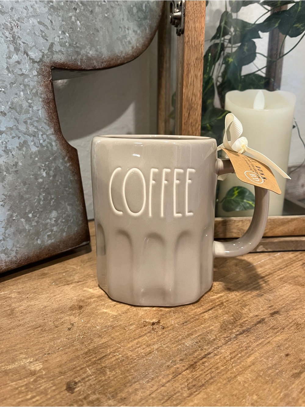 Rae Dunn Beige COFFEE Mug